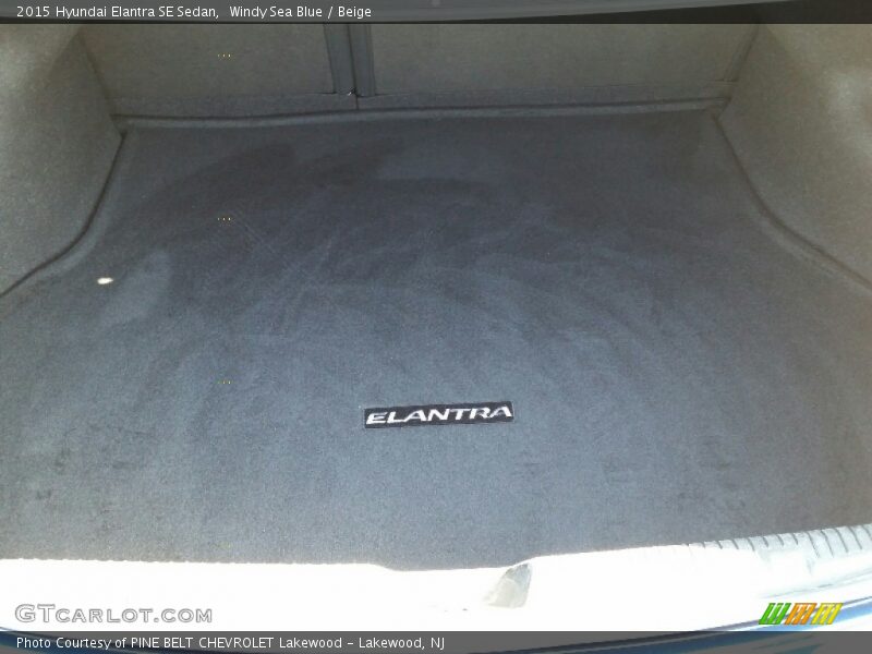Windy Sea Blue / Beige 2015 Hyundai Elantra SE Sedan