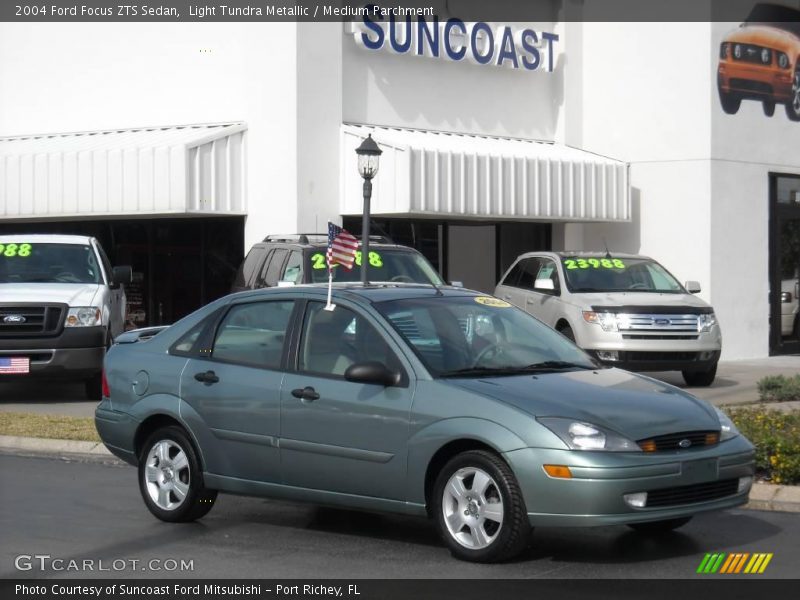 Light Tundra Metallic / Medium Parchment 2004 Ford Focus ZTS Sedan