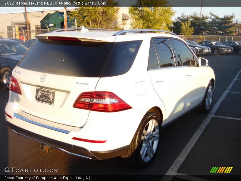 Arctic White / Grey 2012 Mercedes-Benz ML 350 4Matic