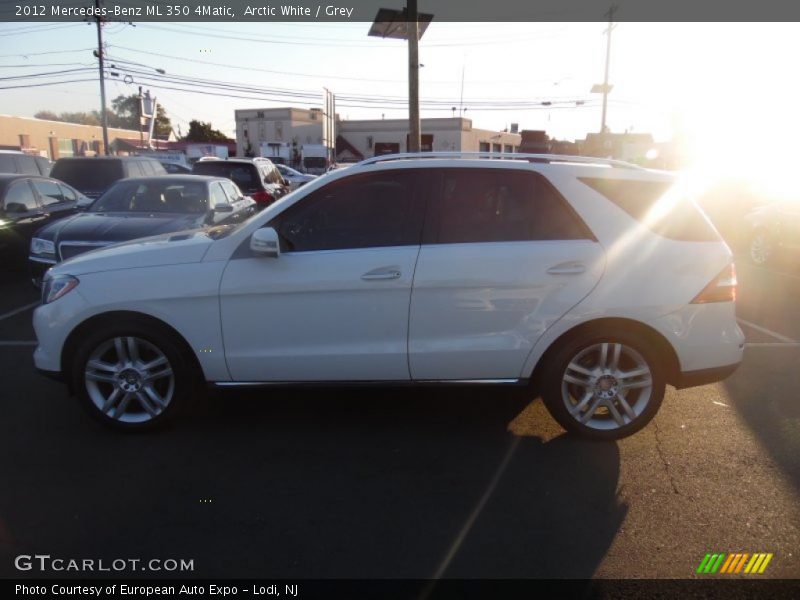 Arctic White / Grey 2012 Mercedes-Benz ML 350 4Matic