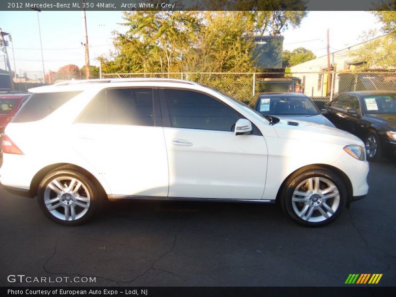 Arctic White / Grey 2012 Mercedes-Benz ML 350 4Matic