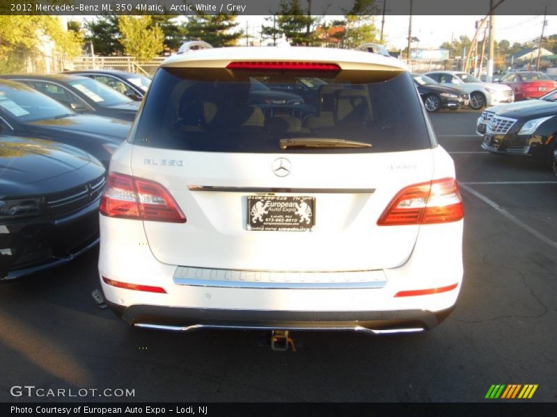 Arctic White / Grey 2012 Mercedes-Benz ML 350 4Matic