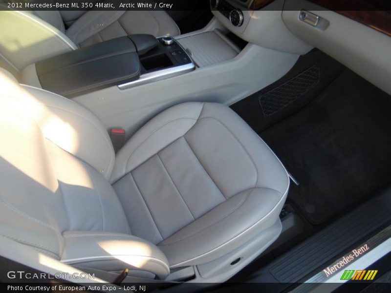 Arctic White / Grey 2012 Mercedes-Benz ML 350 4Matic