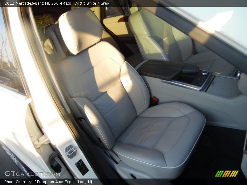 Arctic White / Grey 2012 Mercedes-Benz ML 350 4Matic