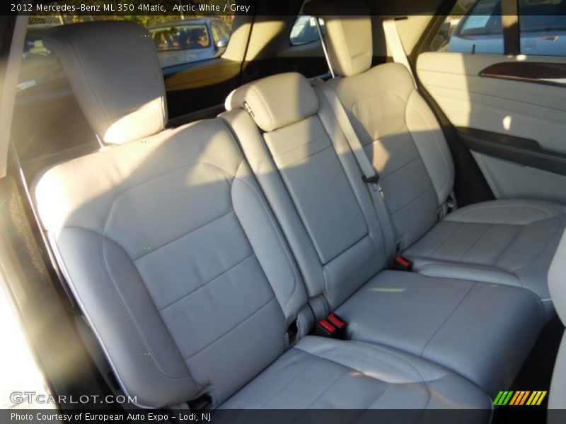 Arctic White / Grey 2012 Mercedes-Benz ML 350 4Matic