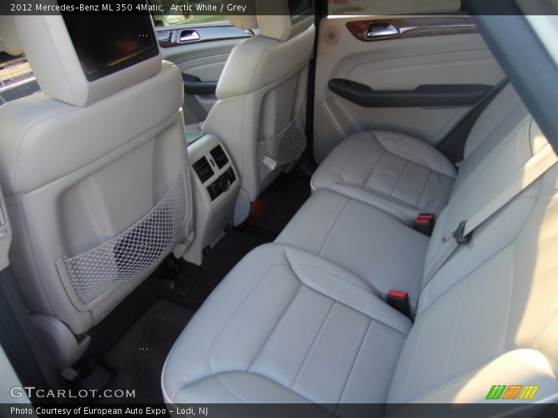 Arctic White / Grey 2012 Mercedes-Benz ML 350 4Matic
