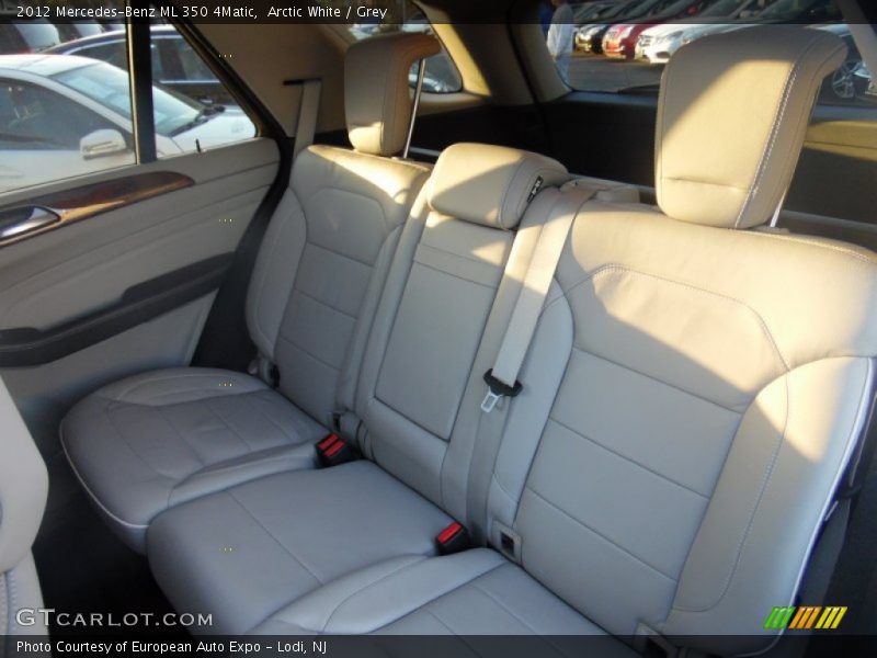 Arctic White / Grey 2012 Mercedes-Benz ML 350 4Matic