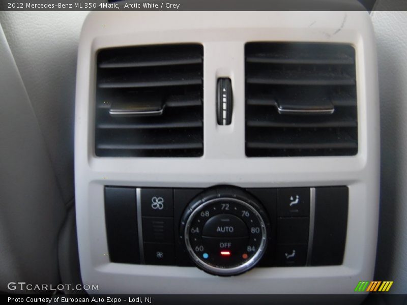 Arctic White / Grey 2012 Mercedes-Benz ML 350 4Matic
