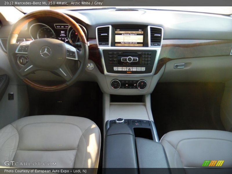 Arctic White / Grey 2012 Mercedes-Benz ML 350 4Matic