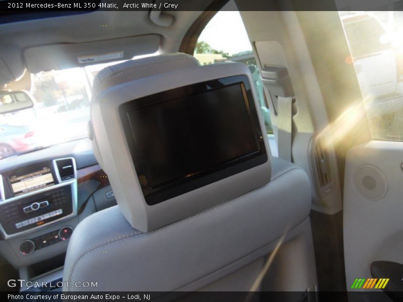 Arctic White / Grey 2012 Mercedes-Benz ML 350 4Matic
