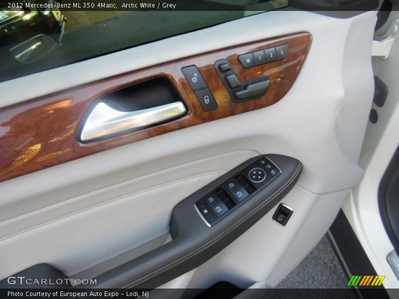 Arctic White / Grey 2012 Mercedes-Benz ML 350 4Matic