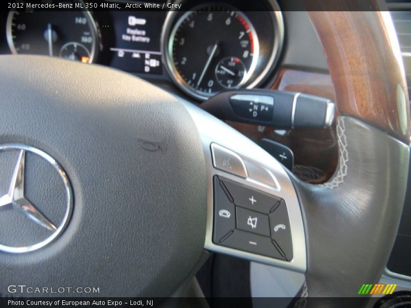 Arctic White / Grey 2012 Mercedes-Benz ML 350 4Matic