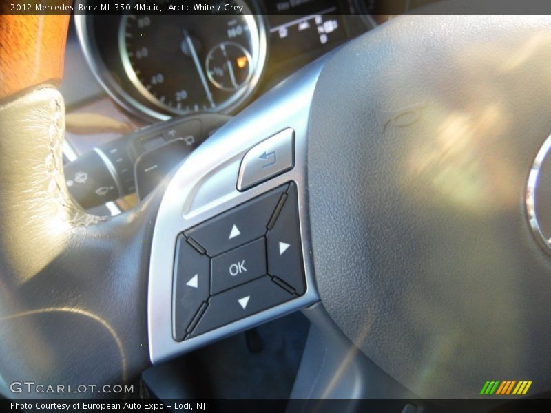 Arctic White / Grey 2012 Mercedes-Benz ML 350 4Matic
