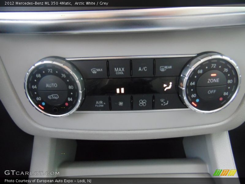 Arctic White / Grey 2012 Mercedes-Benz ML 350 4Matic