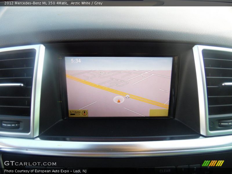 Arctic White / Grey 2012 Mercedes-Benz ML 350 4Matic