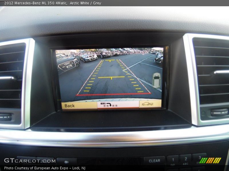 Arctic White / Grey 2012 Mercedes-Benz ML 350 4Matic