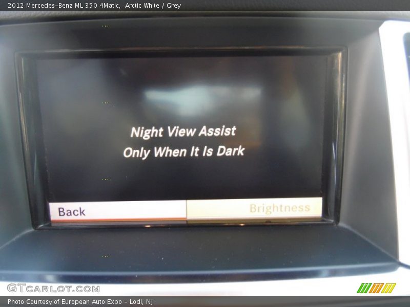 Arctic White / Grey 2012 Mercedes-Benz ML 350 4Matic