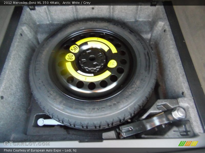 Arctic White / Grey 2012 Mercedes-Benz ML 350 4Matic