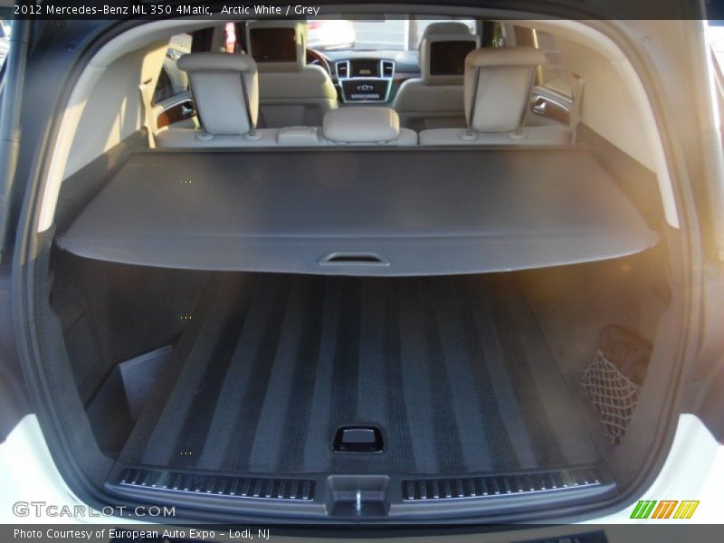 Arctic White / Grey 2012 Mercedes-Benz ML 350 4Matic