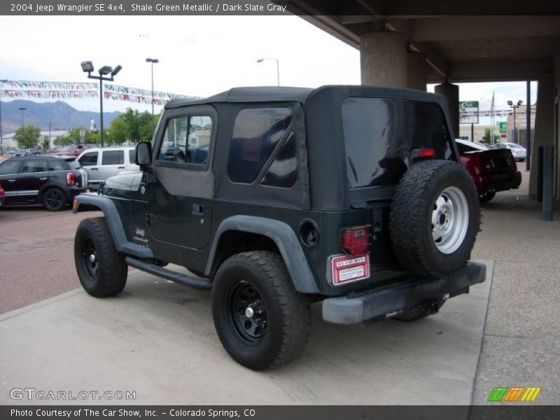 Shale Green Metallic / Dark Slate Gray 2004 Jeep Wrangler SE 4x4