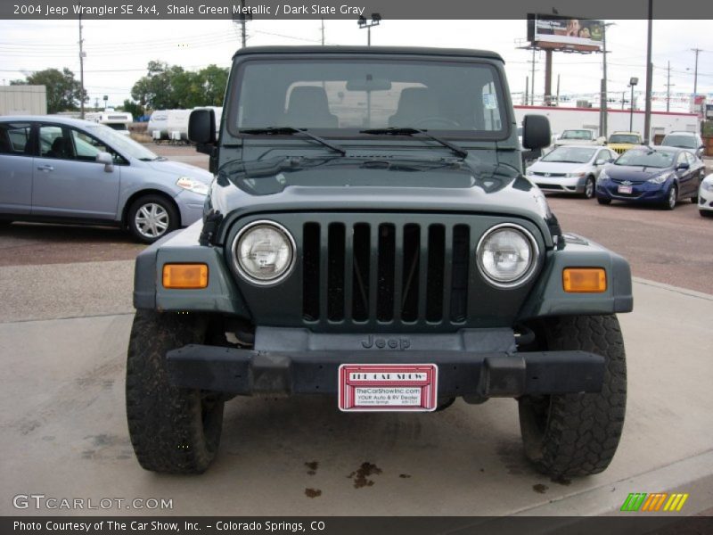 Shale Green Metallic / Dark Slate Gray 2004 Jeep Wrangler SE 4x4