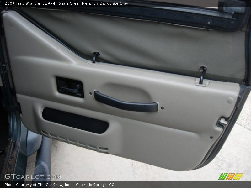 Shale Green Metallic / Dark Slate Gray 2004 Jeep Wrangler SE 4x4