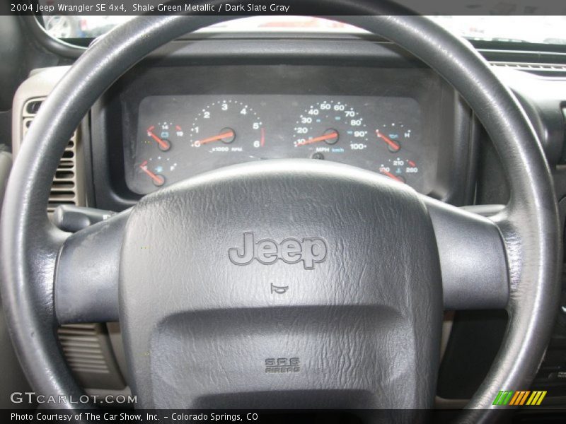 Shale Green Metallic / Dark Slate Gray 2004 Jeep Wrangler SE 4x4