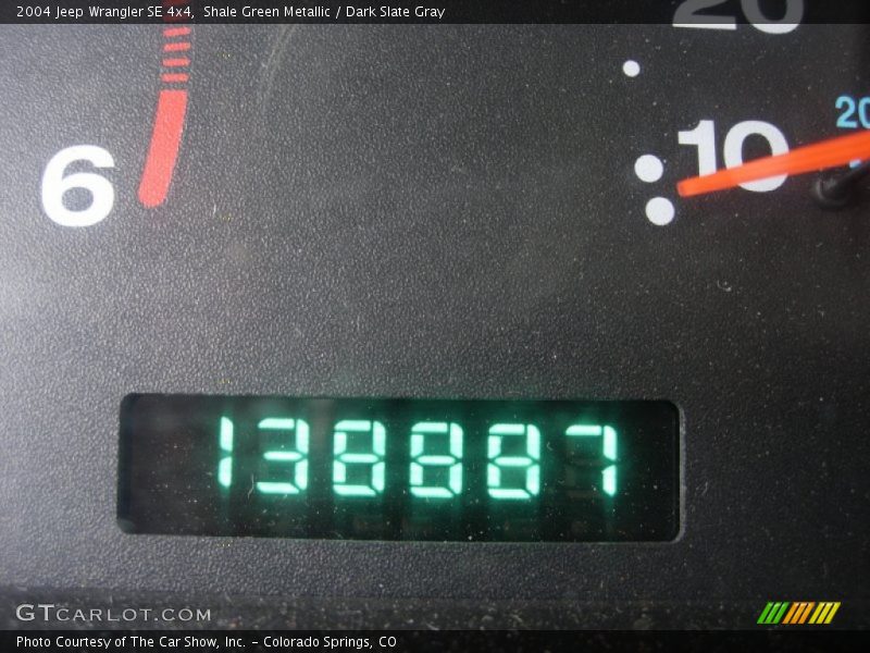 Shale Green Metallic / Dark Slate Gray 2004 Jeep Wrangler SE 4x4