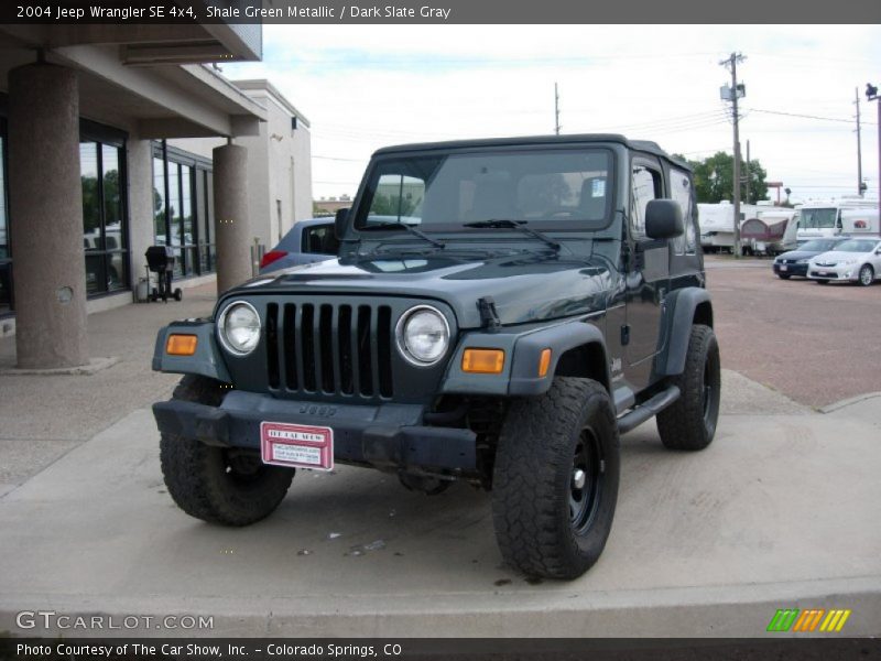 Shale Green Metallic / Dark Slate Gray 2004 Jeep Wrangler SE 4x4