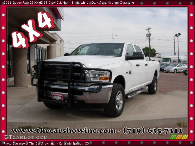 Bright White / Dark Slate/Medium Graystone 2011 Dodge Ram 2500 HD ST Crew Cab 4x4