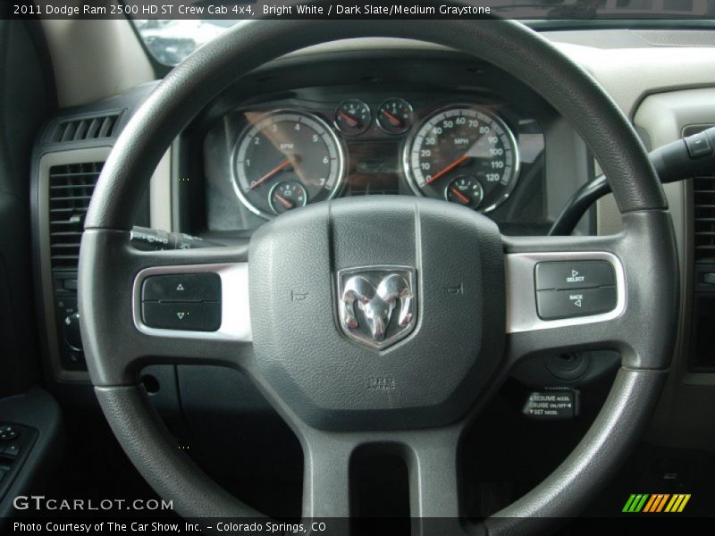 Bright White / Dark Slate/Medium Graystone 2011 Dodge Ram 2500 HD ST Crew Cab 4x4