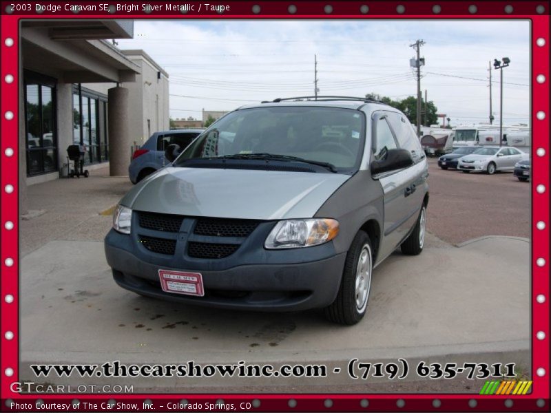 Bright Silver Metallic / Taupe 2003 Dodge Caravan SE