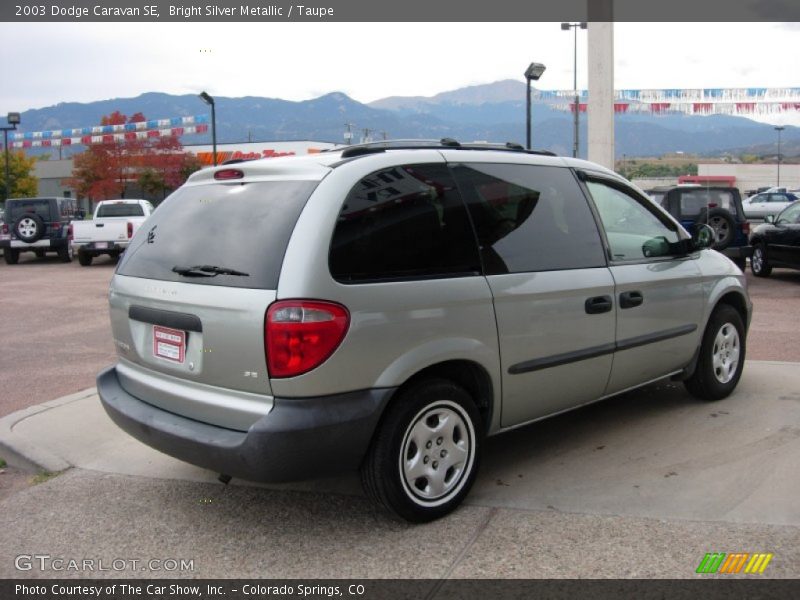 Bright Silver Metallic / Taupe 2003 Dodge Caravan SE