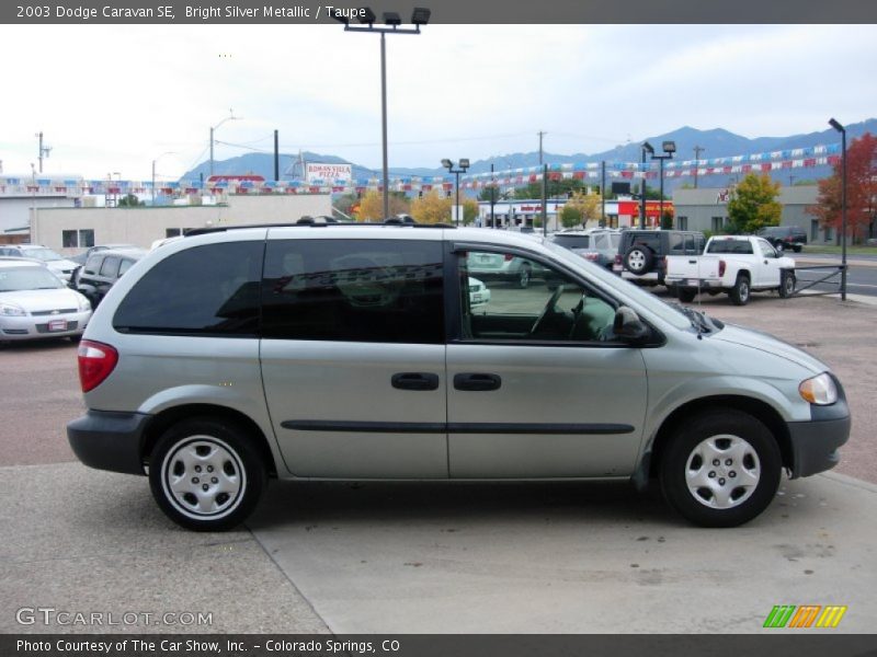 Bright Silver Metallic / Taupe 2003 Dodge Caravan SE