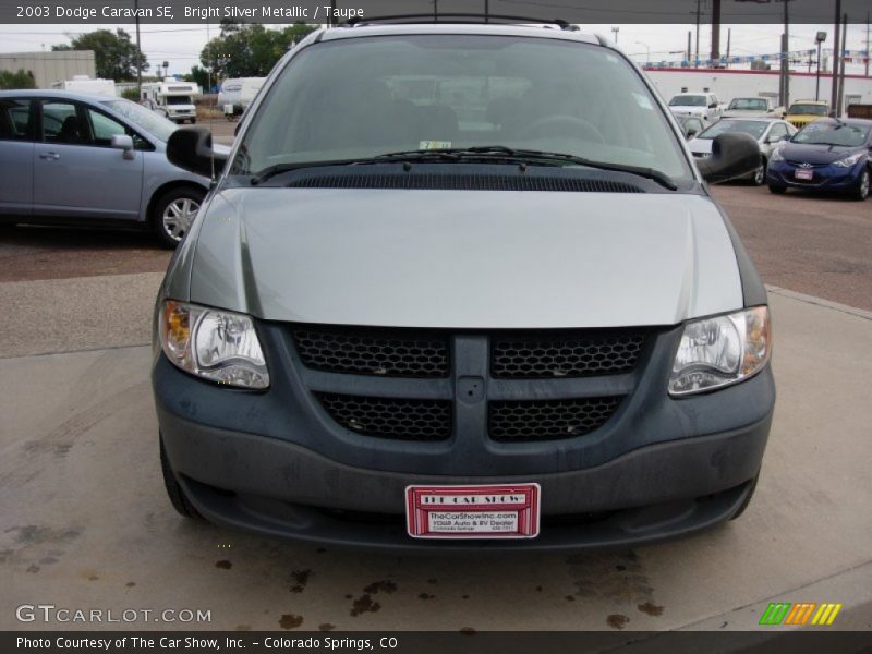 Bright Silver Metallic / Taupe 2003 Dodge Caravan SE