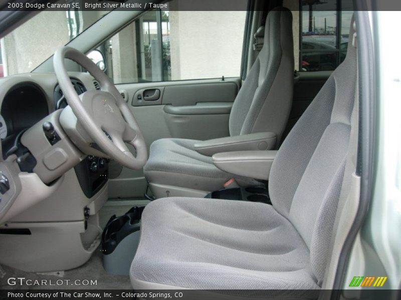 Bright Silver Metallic / Taupe 2003 Dodge Caravan SE