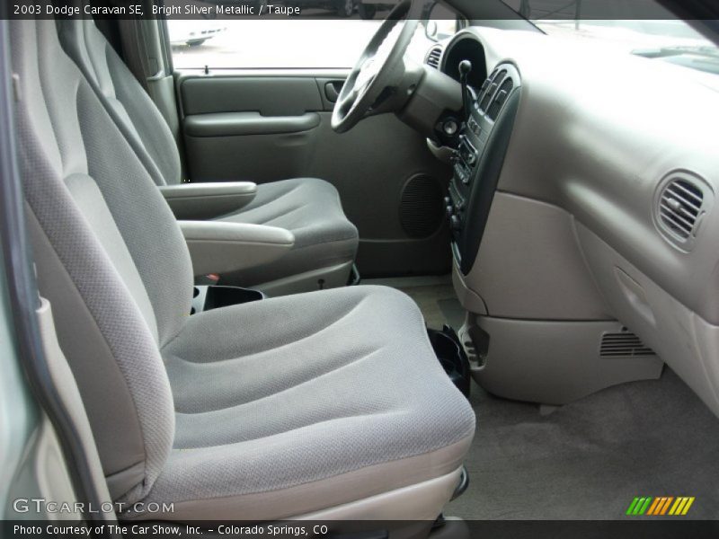 Bright Silver Metallic / Taupe 2003 Dodge Caravan SE