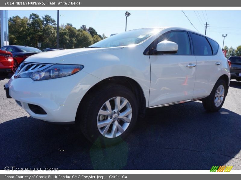 Pearl White / Beige 2014 Nissan Murano S