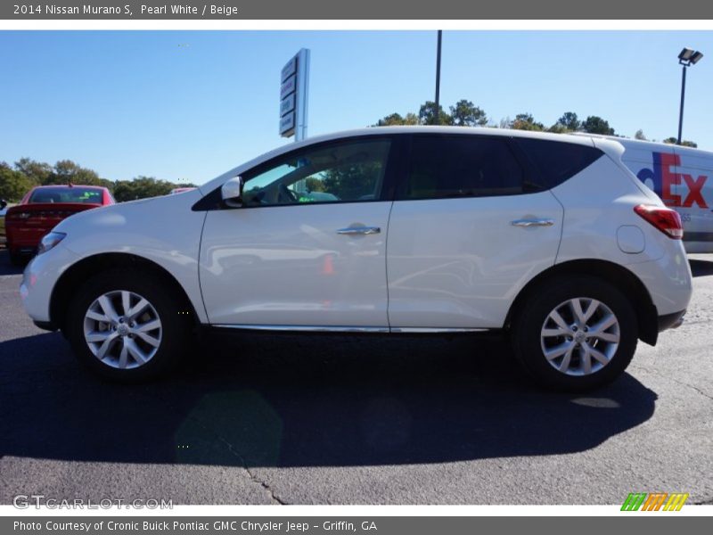 Pearl White / Beige 2014 Nissan Murano S
