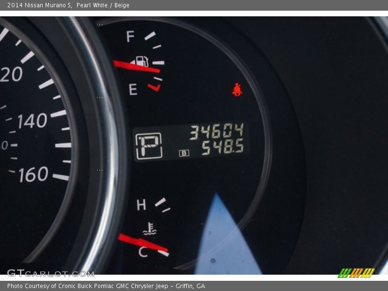 Pearl White / Beige 2014 Nissan Murano S