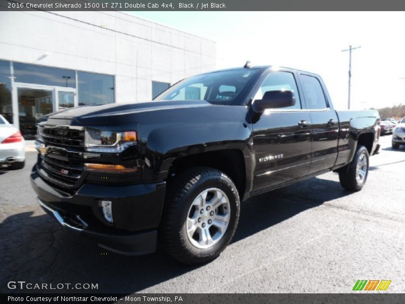 Black / Jet Black 2016 Chevrolet Silverado 1500 LT Z71 Double Cab 4x4