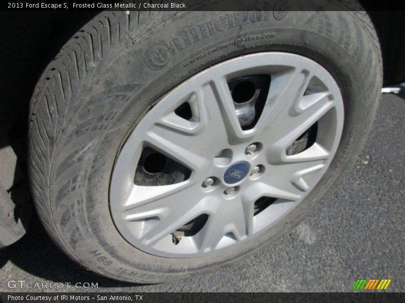 Frosted Glass Metallic / Charcoal Black 2013 Ford Escape S