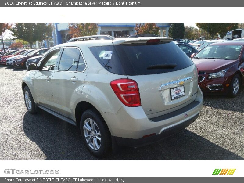 Champagne Silver Metallic / Light Titanium 2016 Chevrolet Equinox LT AWD