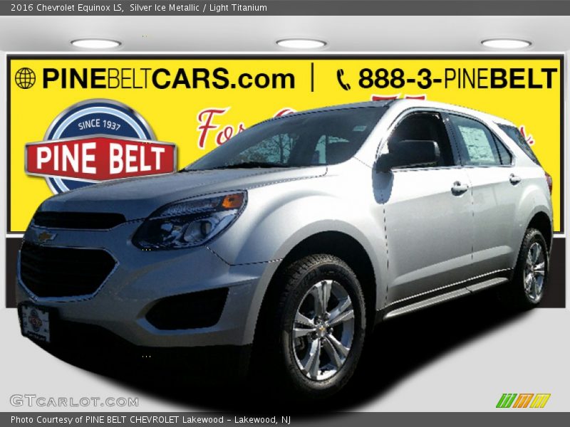 Silver Ice Metallic / Light Titanium 2016 Chevrolet Equinox LS
