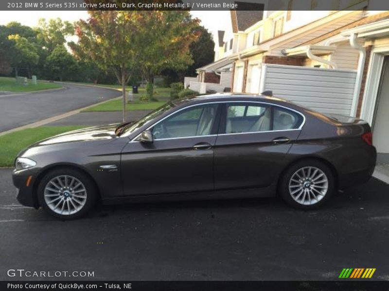 Dark Graphite Metallic II / Venetian Beige 2012 BMW 5 Series 535i xDrive Sedan