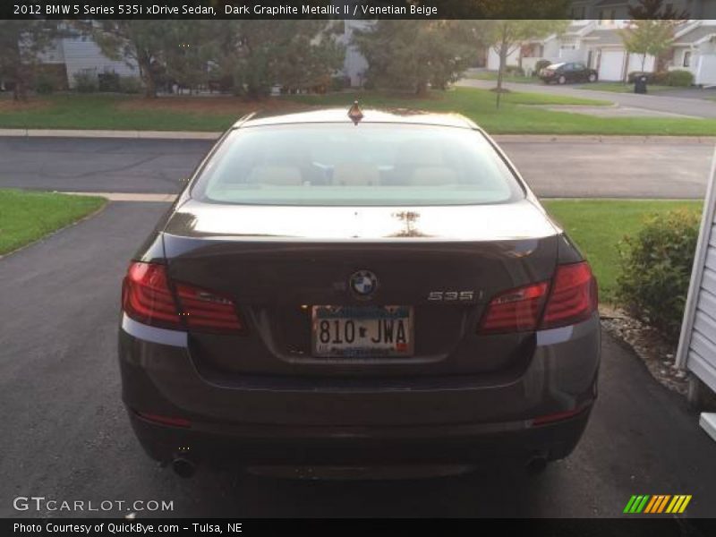 Dark Graphite Metallic II / Venetian Beige 2012 BMW 5 Series 535i xDrive Sedan