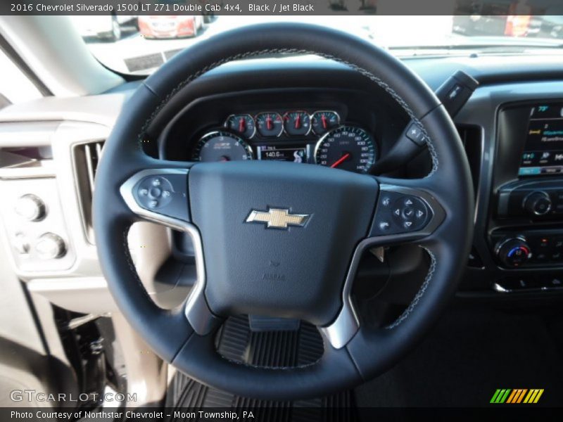 Black / Jet Black 2016 Chevrolet Silverado 1500 LT Z71 Double Cab 4x4