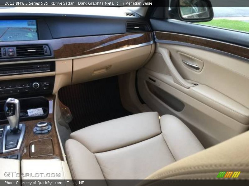 Dark Graphite Metallic II / Venetian Beige 2012 BMW 5 Series 535i xDrive Sedan