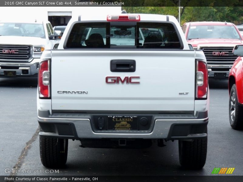 Summit White / Cocoa/Dune 2016 GMC Canyon SLT Crew Cab 4x4