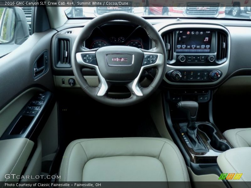 Summit White / Cocoa/Dune 2016 GMC Canyon SLT Crew Cab 4x4